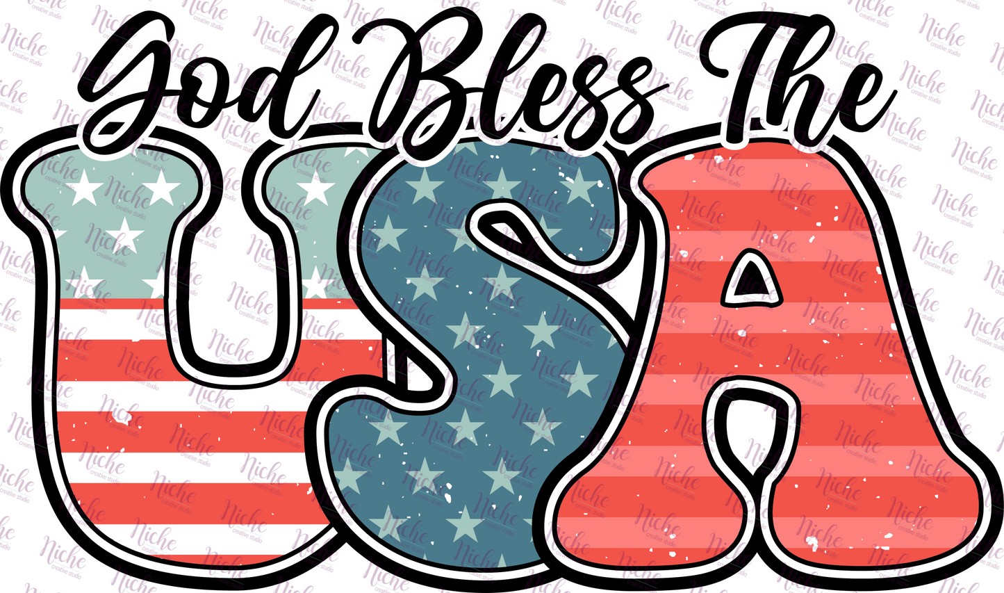 - FOU232 God Bless the USA Decal
