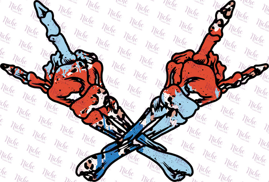 - FOU242 Skeleton Hands Decal