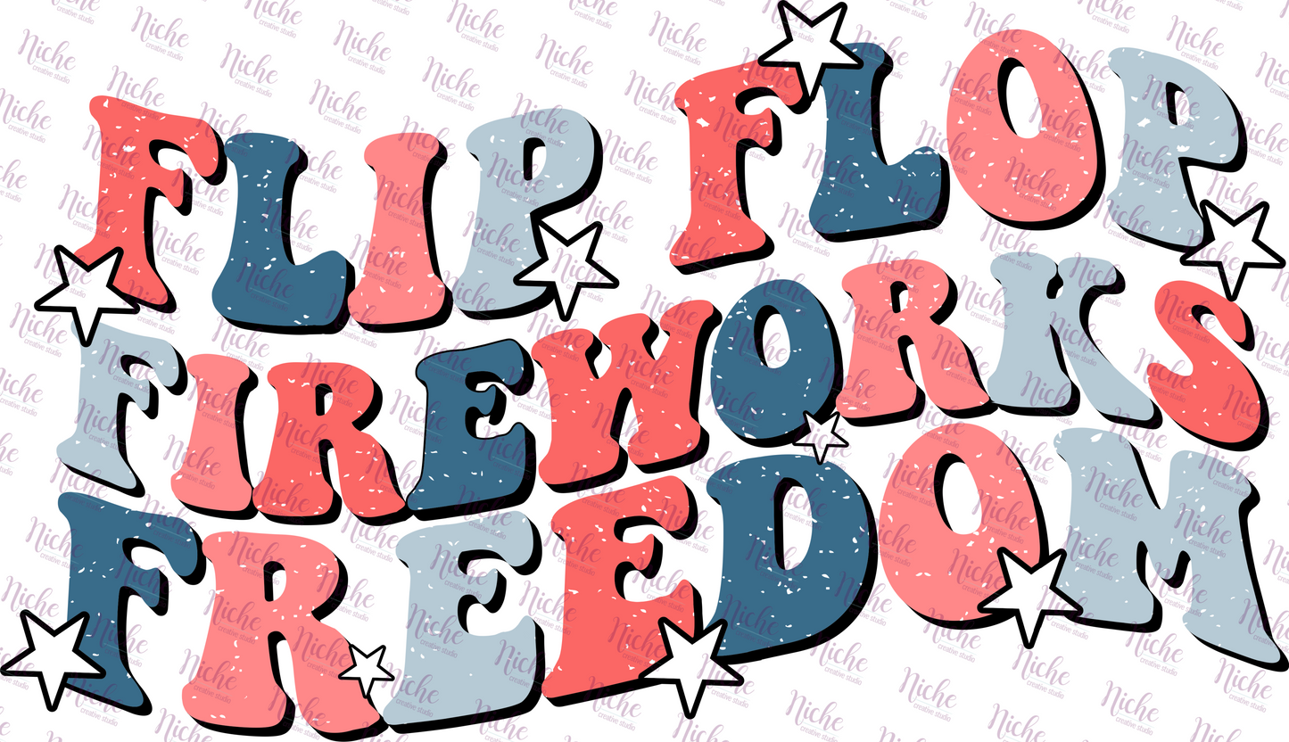 - FOU249 Flip Flop Fireworks Decal