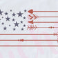 - FOU2543 American Flag Arrow Decal