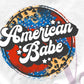 - FOU2545 American Babe Grunge Decal