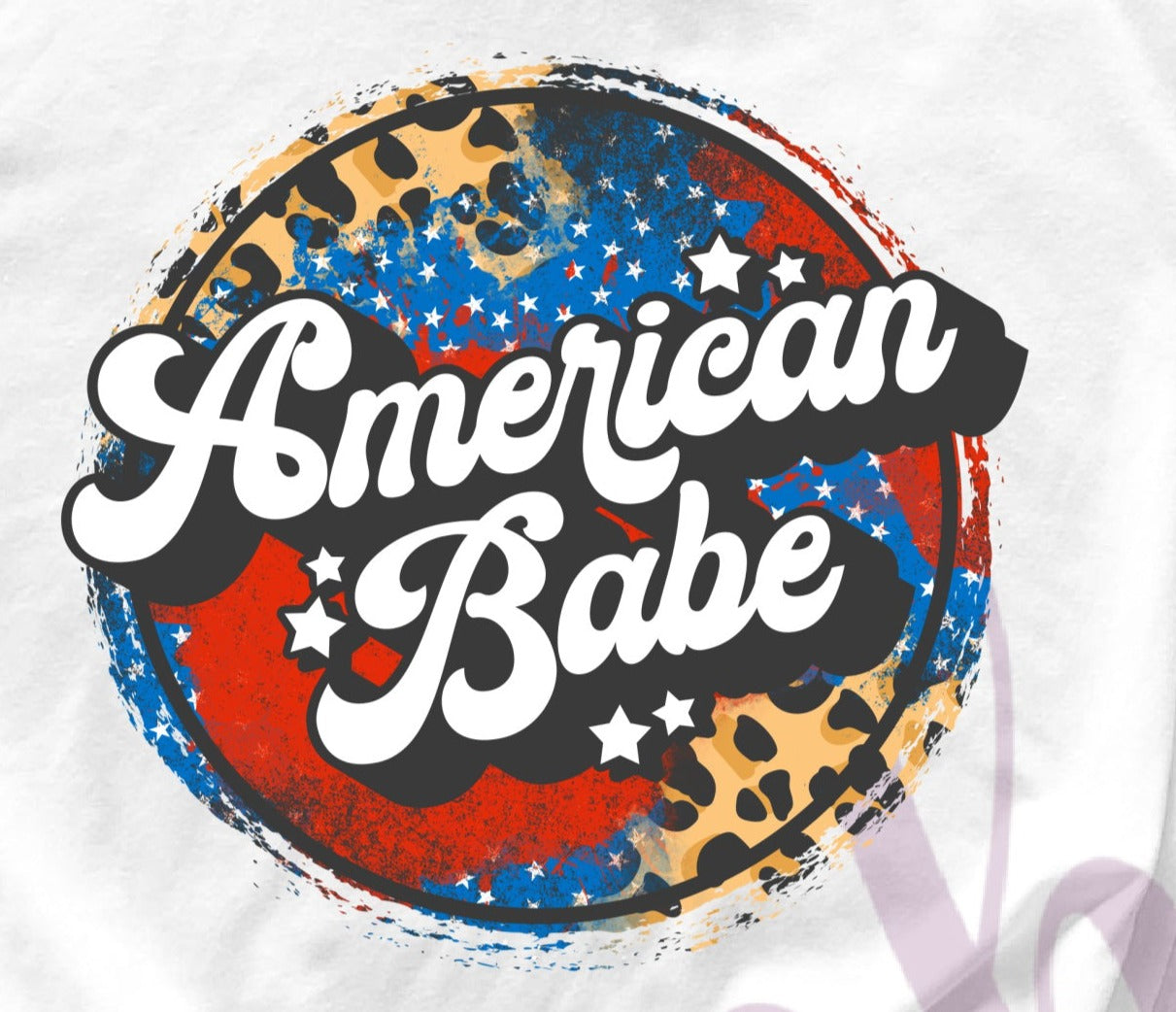 - FOU2545 American Babe Grunge Decal