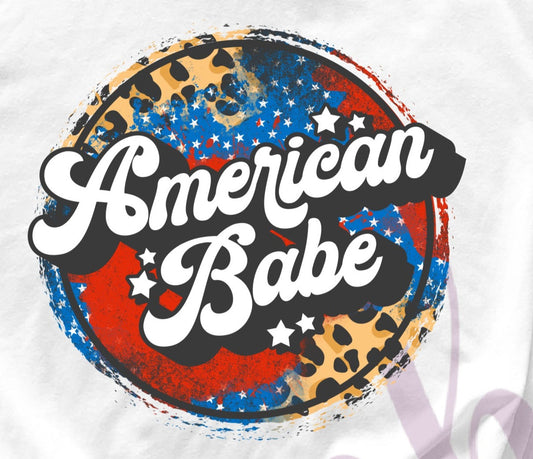 - FOU2545 American Babe Grunge Decal