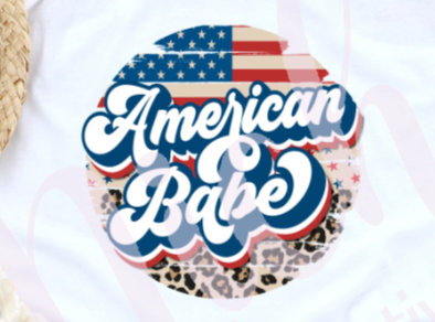 - FOU2547 American Babe Circle Decal