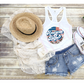 - FOU2547 American Babe Circle Decal