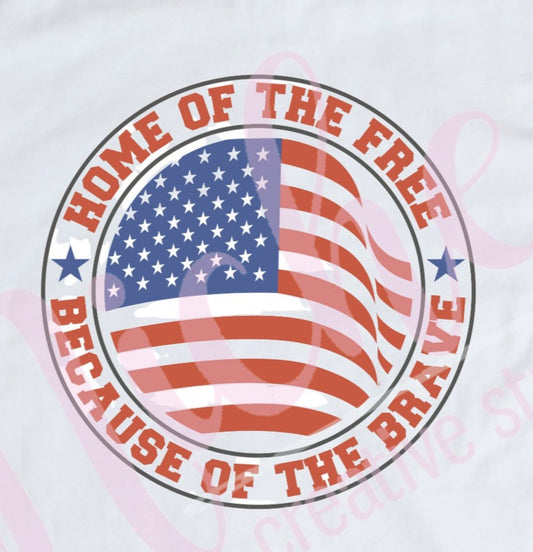 - FOU2562 home of the brave Decal