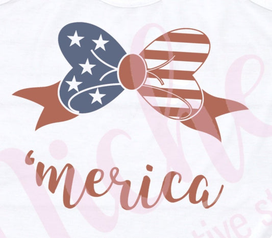 - FOU2569 Merica Bow Decal