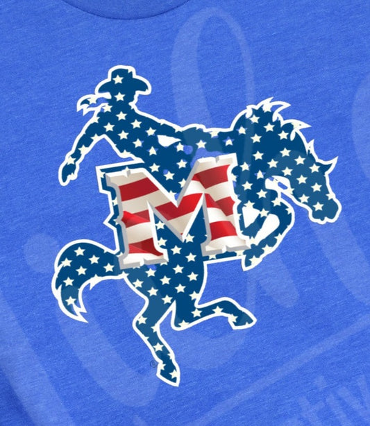 - MCN2578 Patriotic Cowboy Decal
