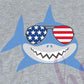 - FOU2581 Patriotic Shark Decal