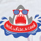 - FOU2583 Red White and Cool Shark Decal