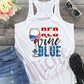-FOU2584 Red Wine and Blue Decal