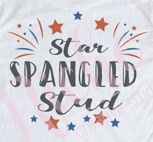 - FOU2585 Star Spangled Stud Decal