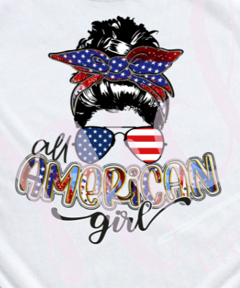 - FOU3300 All American Girl Sunglasses Decal