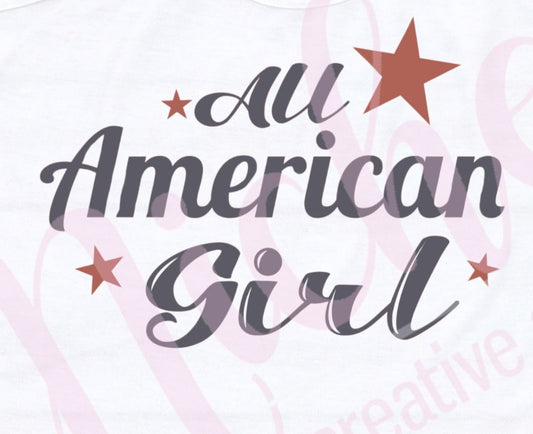 - FOU3301 All American Girl Decal