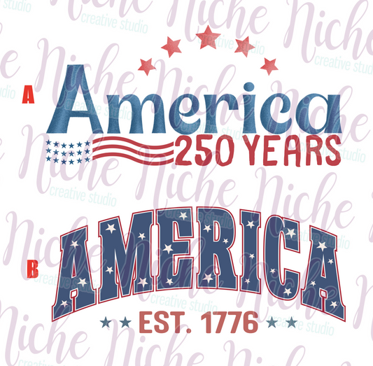 -FOU8236 America Decal