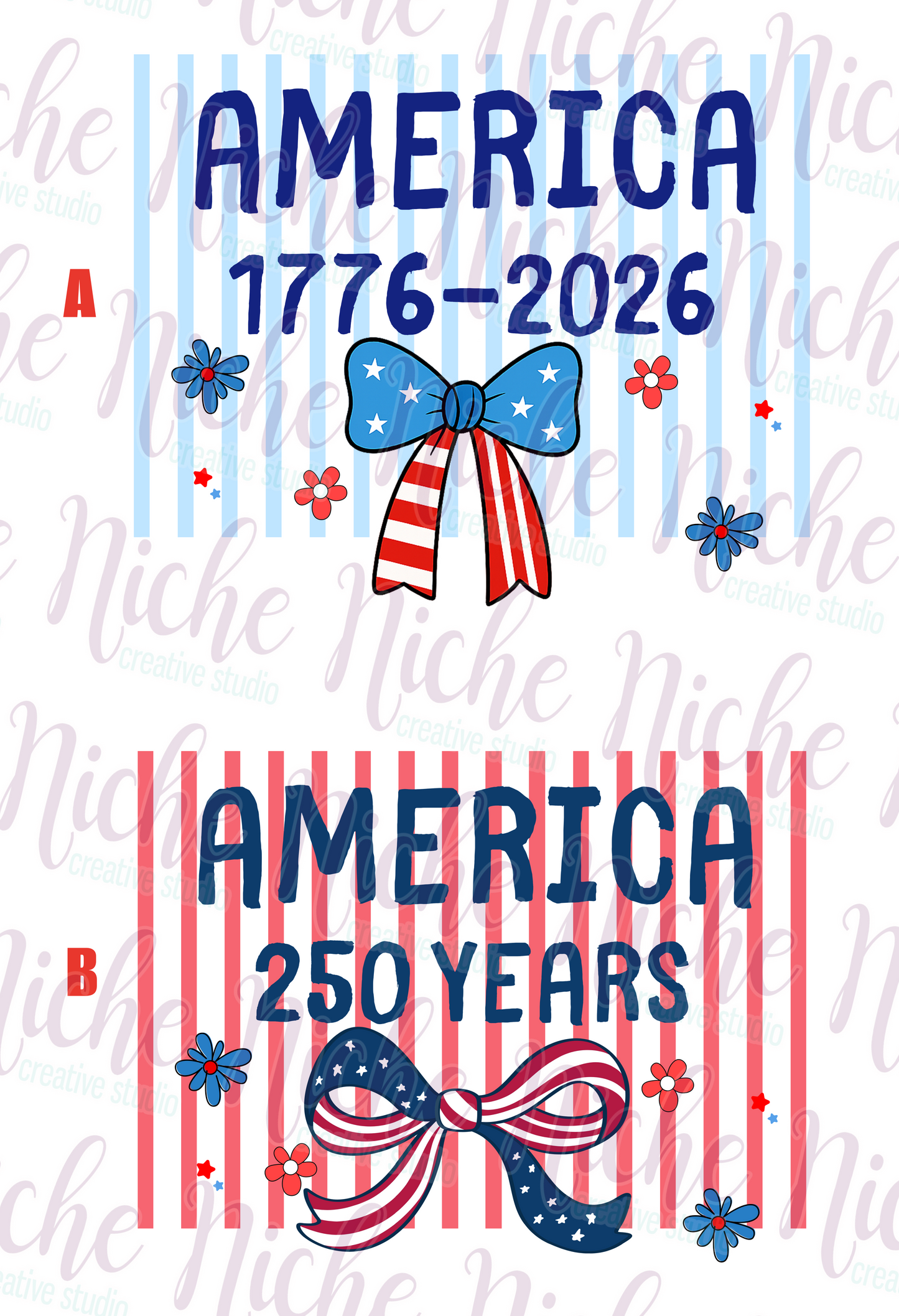 -FOU8237 America Striped Decal