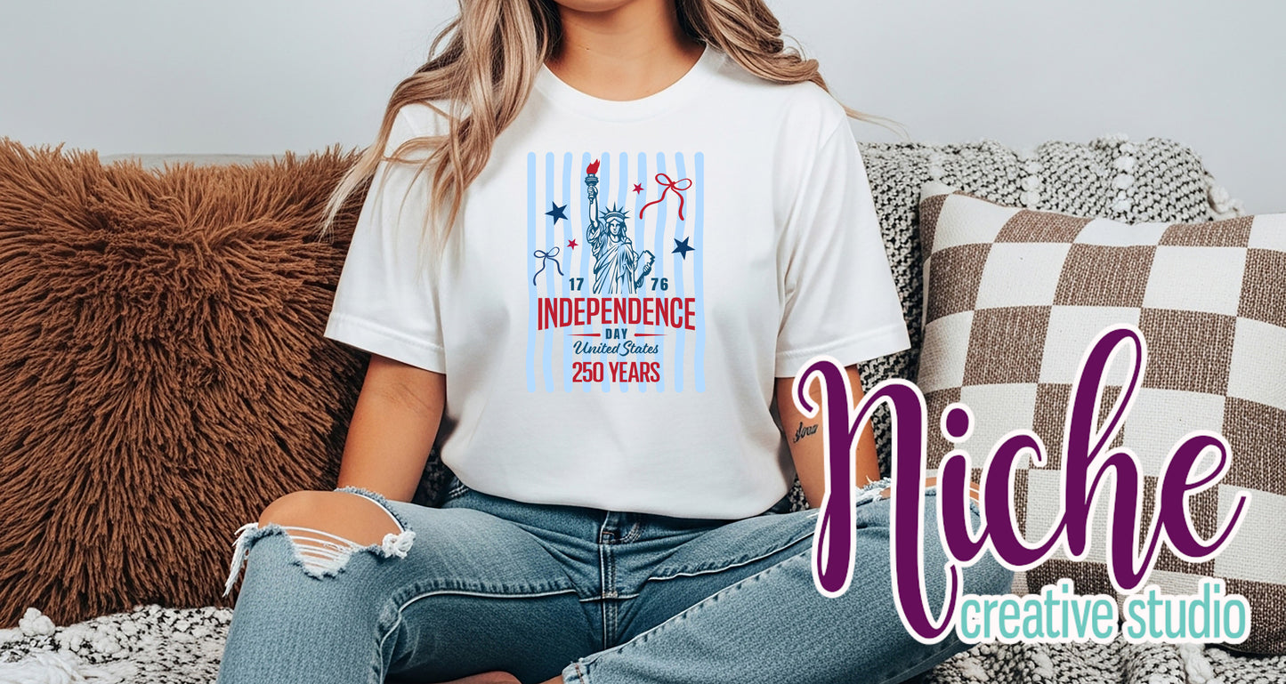 -FOU8242 Lady Liberty Stripped Decal