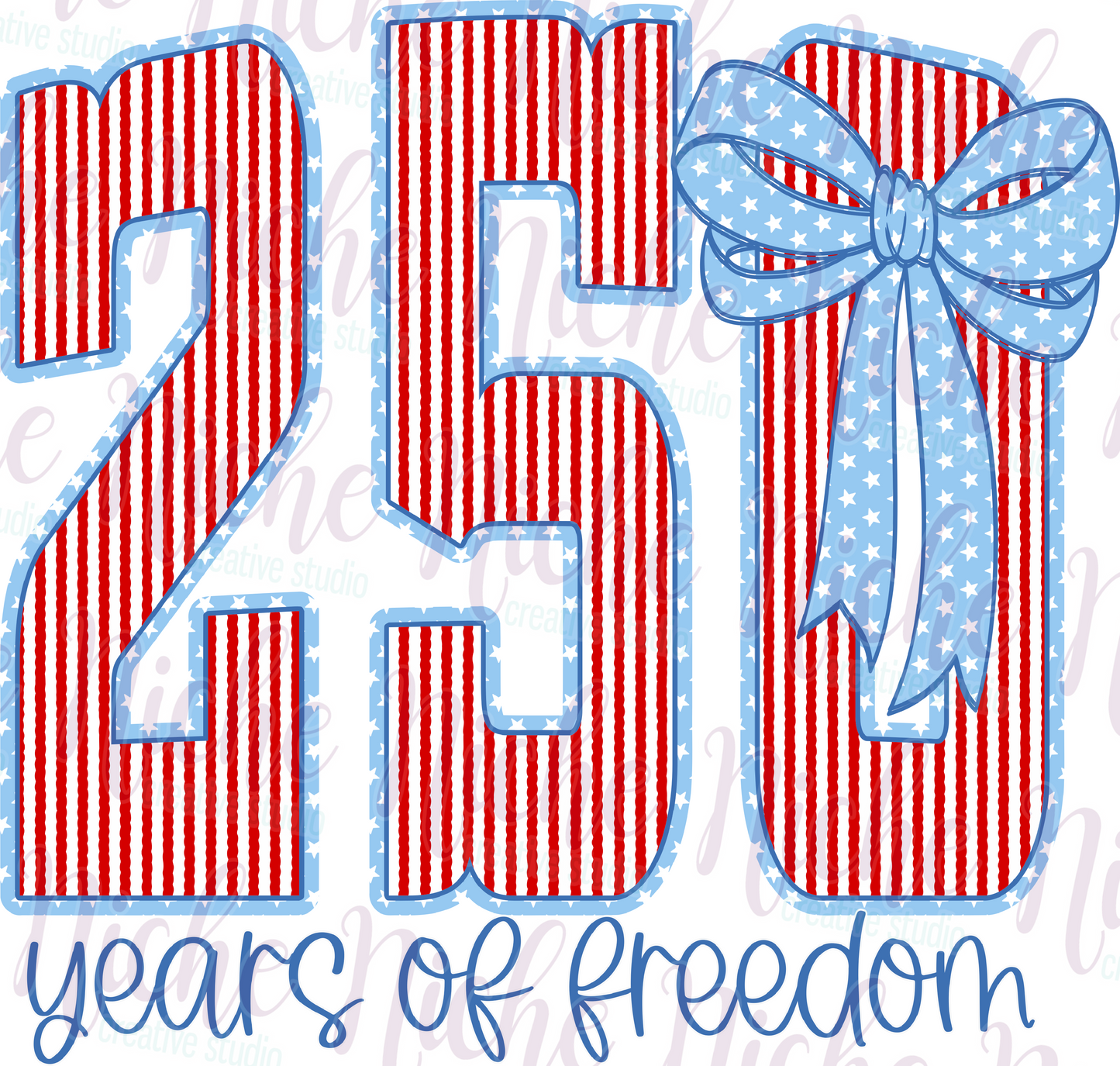-FOU8257 250 Years of Freedom Decal