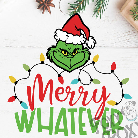 -CHR1032 Grinch Merry Whatever Decal