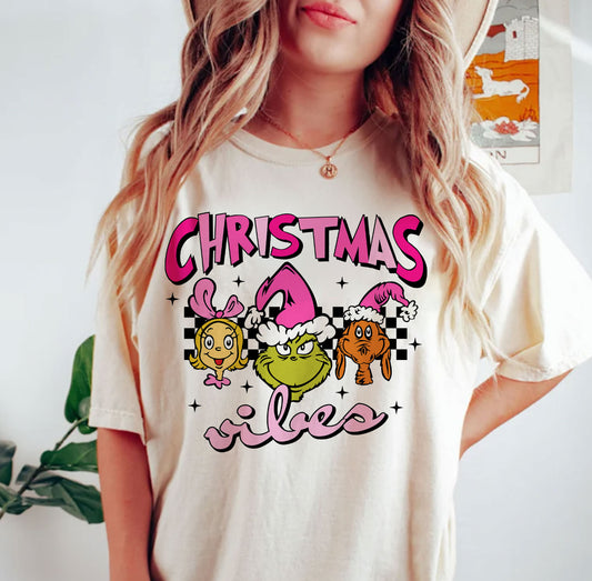 -CHR1029 Grinch Christmas Vibes Decal