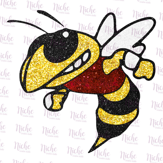 -GRA1125 Grand Lake Hornets Glitter Decal