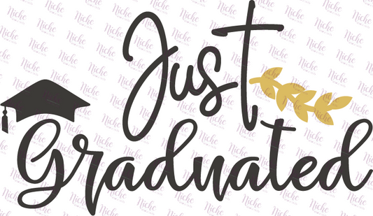 - GRA126 Just Graduated Decal