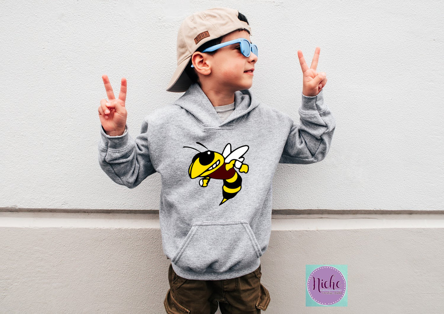 -GRA3120 Grandlake Hornet Mascot Decal