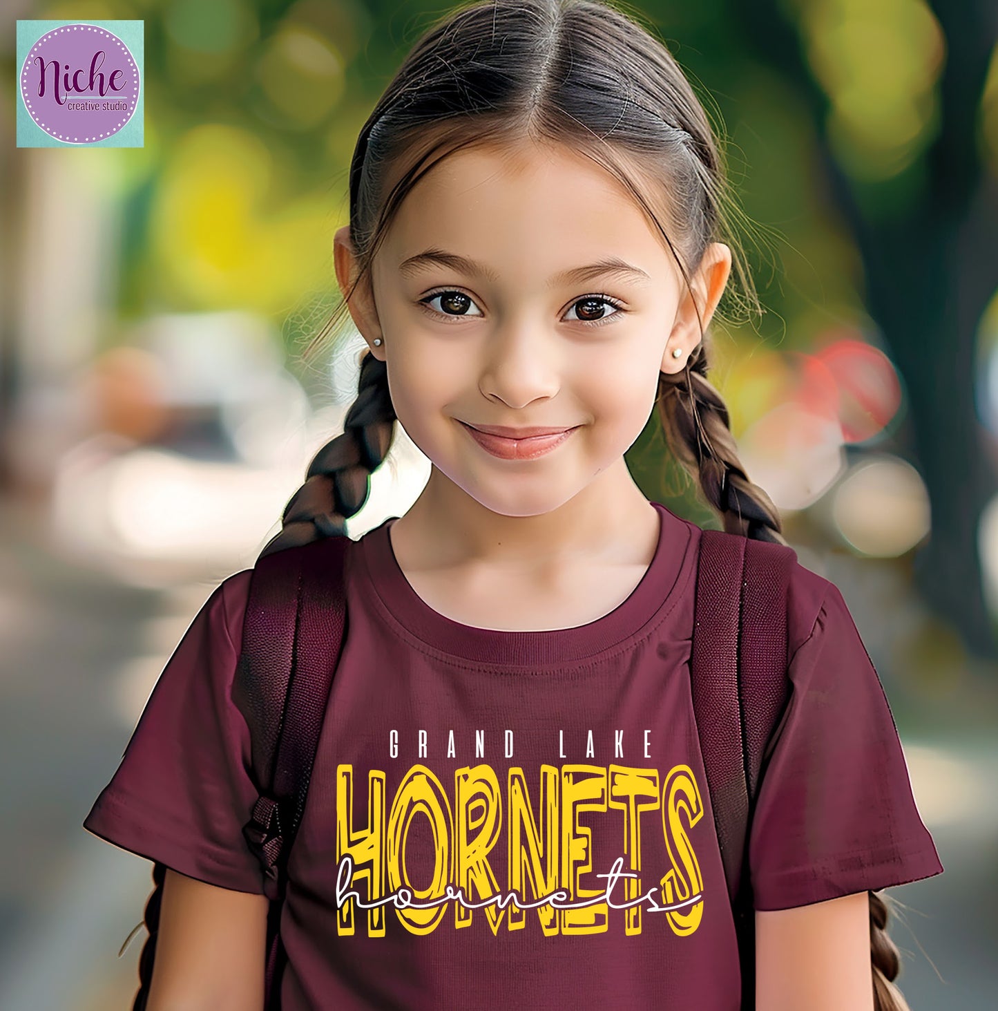 -GRA3354 Grand Lake Hornets Decal