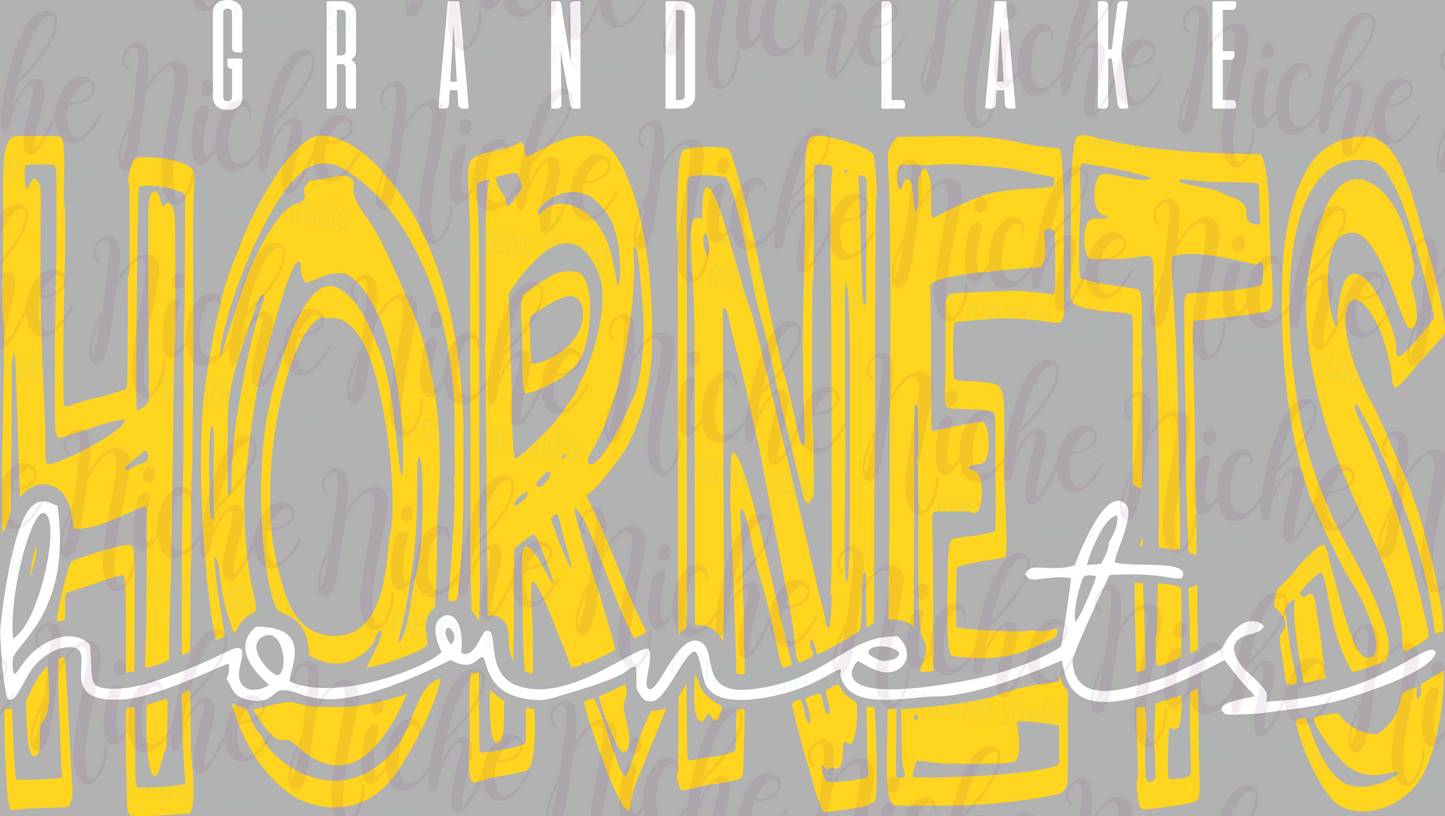 -GRA3354 Grand Lake Hornets Decal