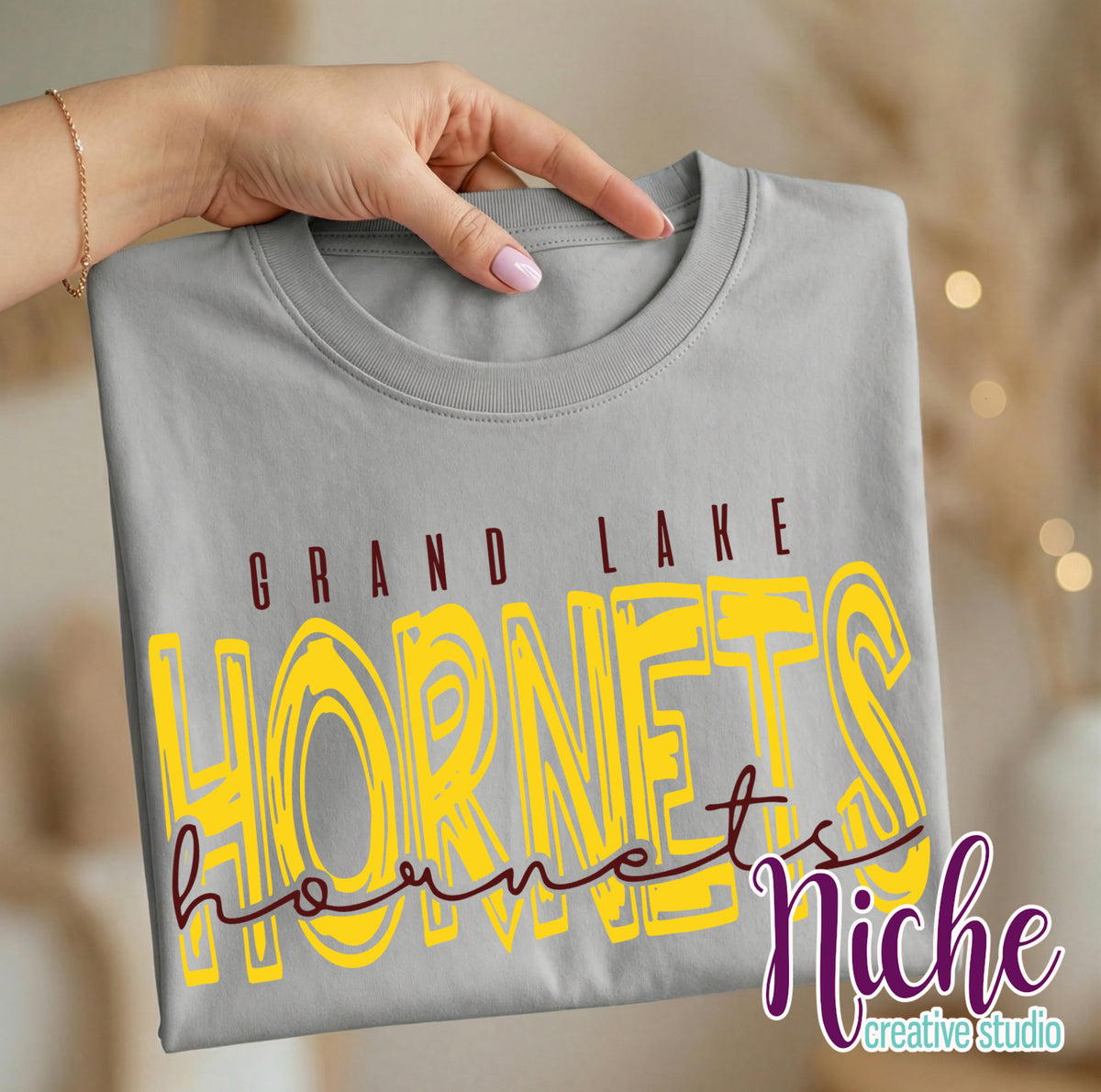 -GRA3354 Grand Lake Hornets Decal