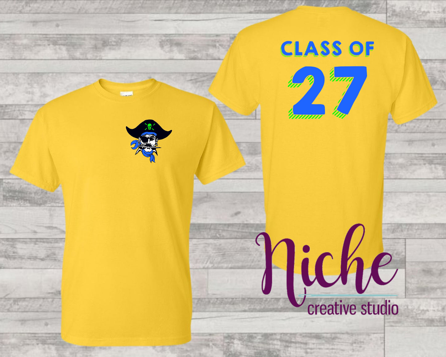 - GRA738 Barbe Class of 27 Pocket and Back Decal