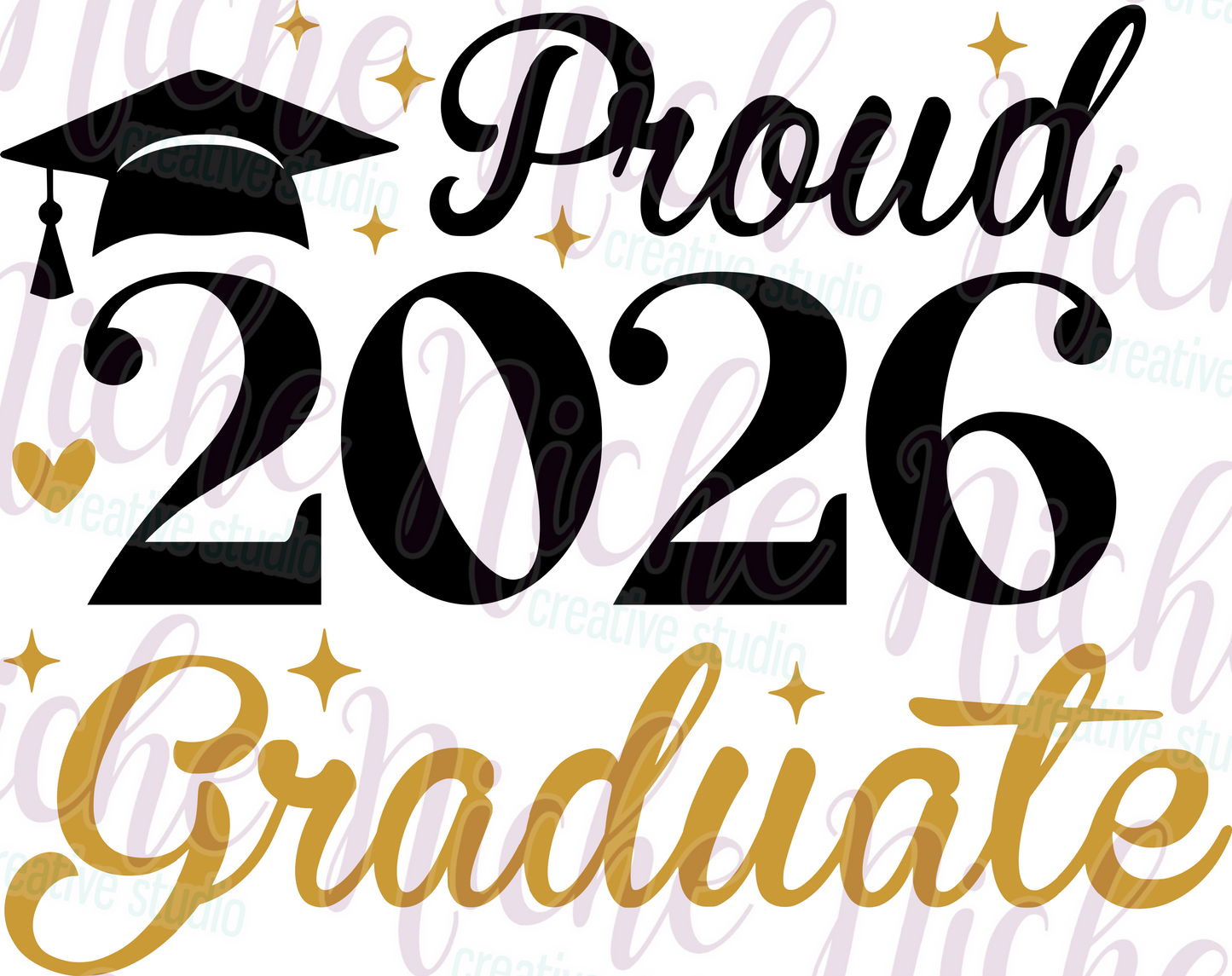 -GRA8123 Proud Graduate Decal
