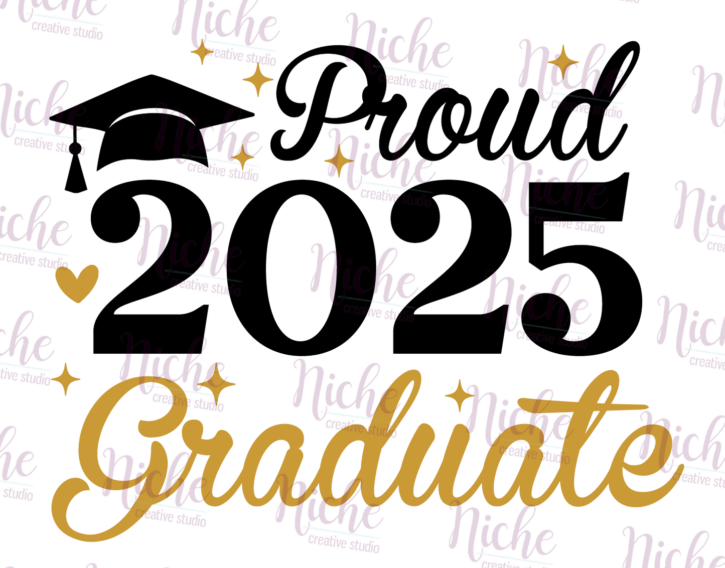 -GRA8123 Proud 2025 Graduate Decal