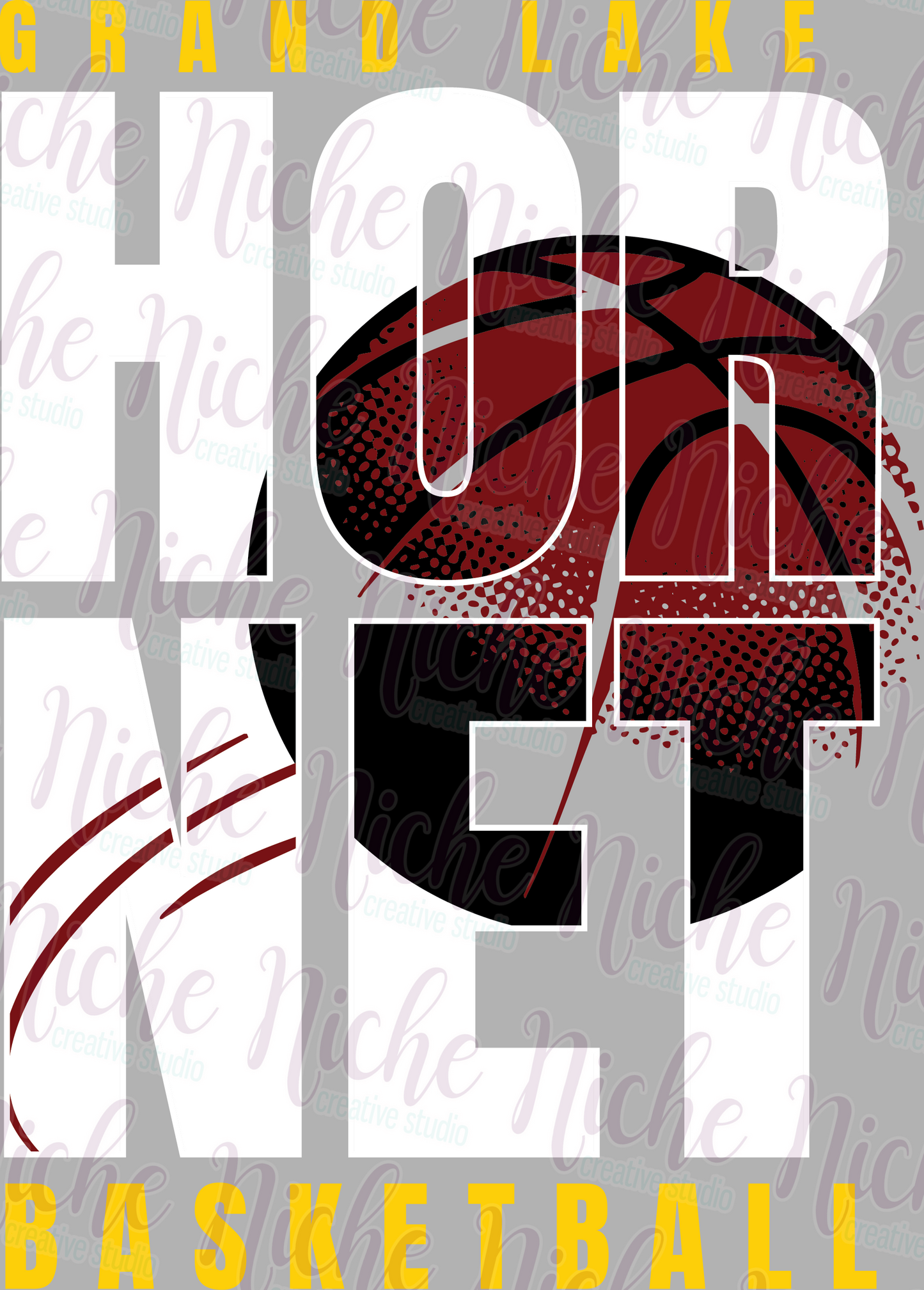 -GRA8481 Hornet Basketball Decal