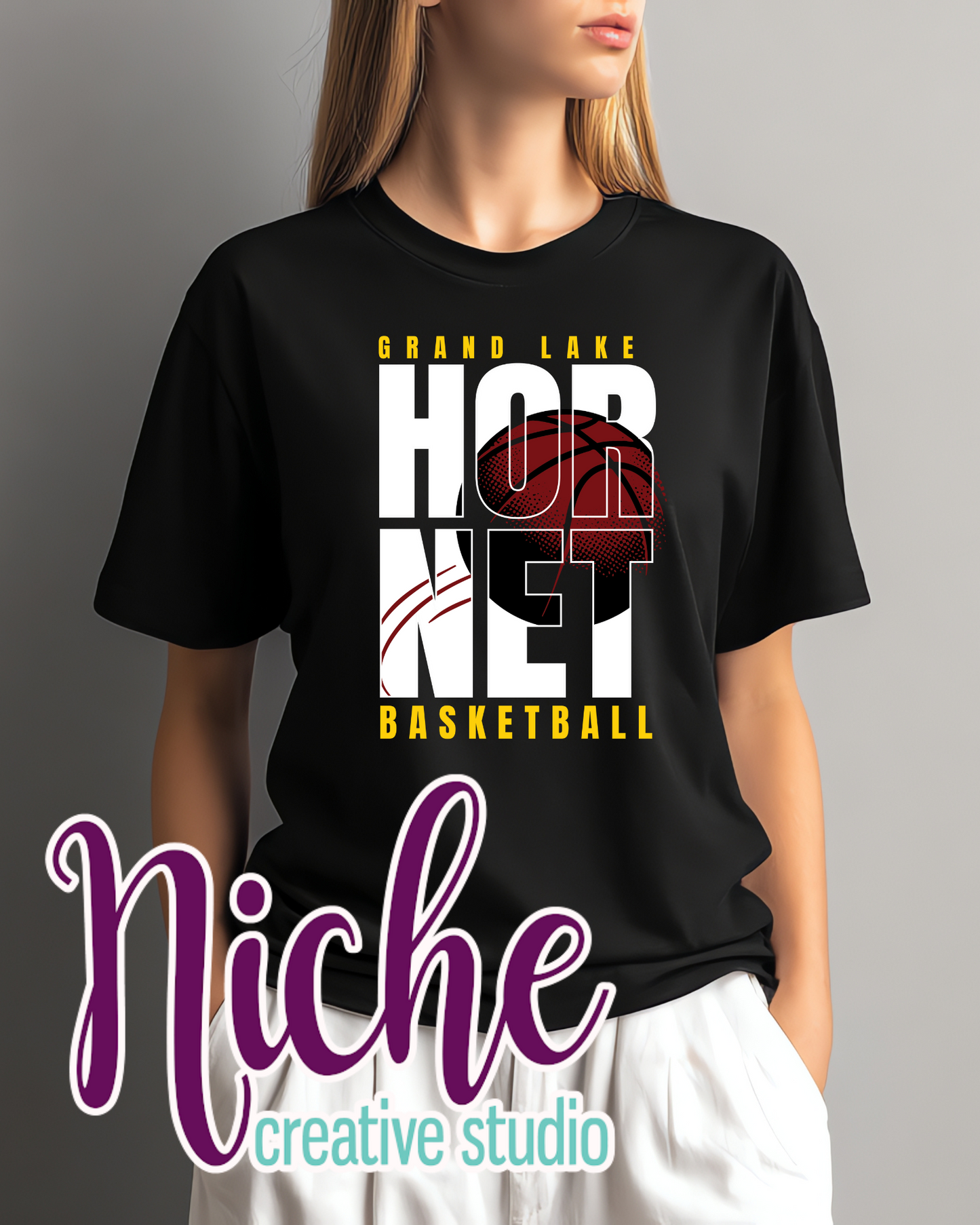 -GRA8481 Hornet Basketball Decal