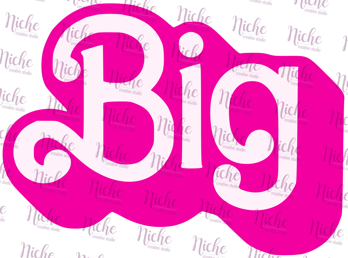 -GRE746 Big Doll Font Decal