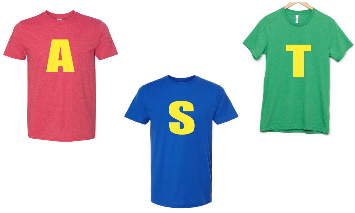 -HAL333 The Chipmunks Letter A, S, or T Decal