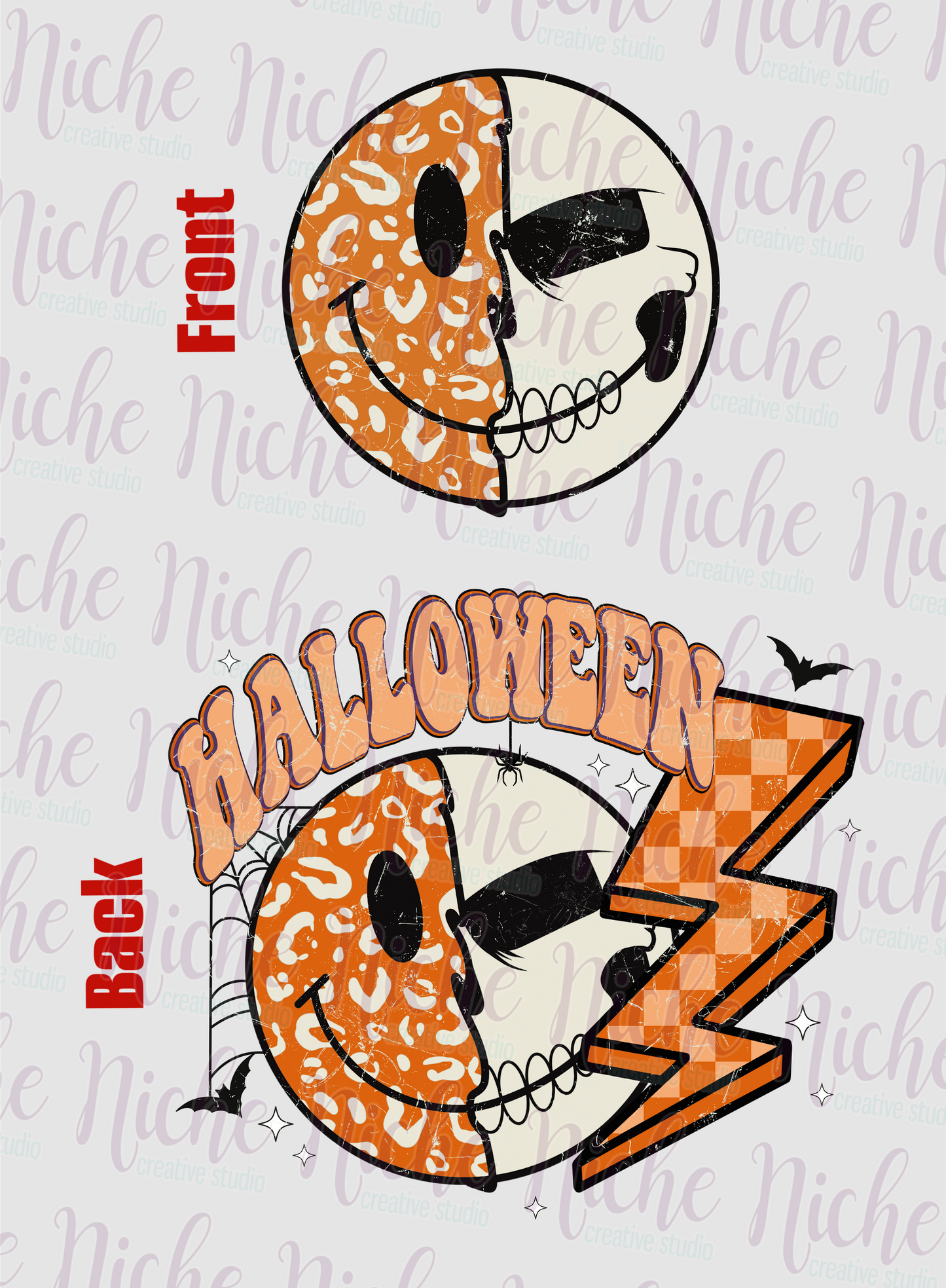 -HAL5264 **Combo** Halloween Smiley Decal