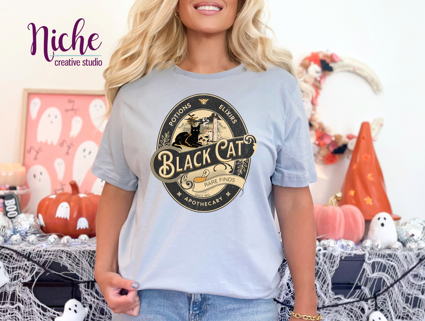 -HAL5278 Black Cat Decal