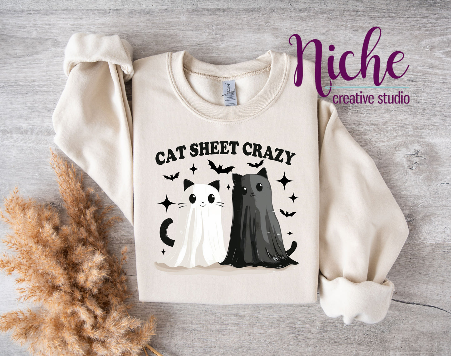 -HAL5279 Cat Sheet Crazy Decal