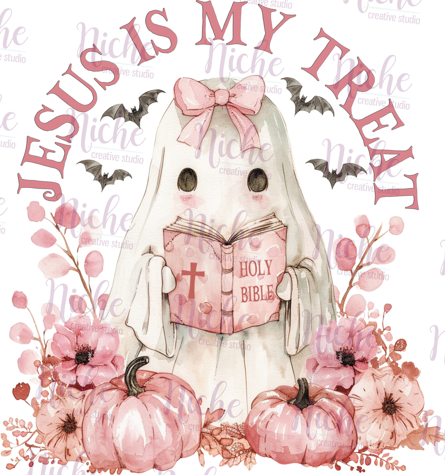 -HAL5297 Jesus is my Treat Decal