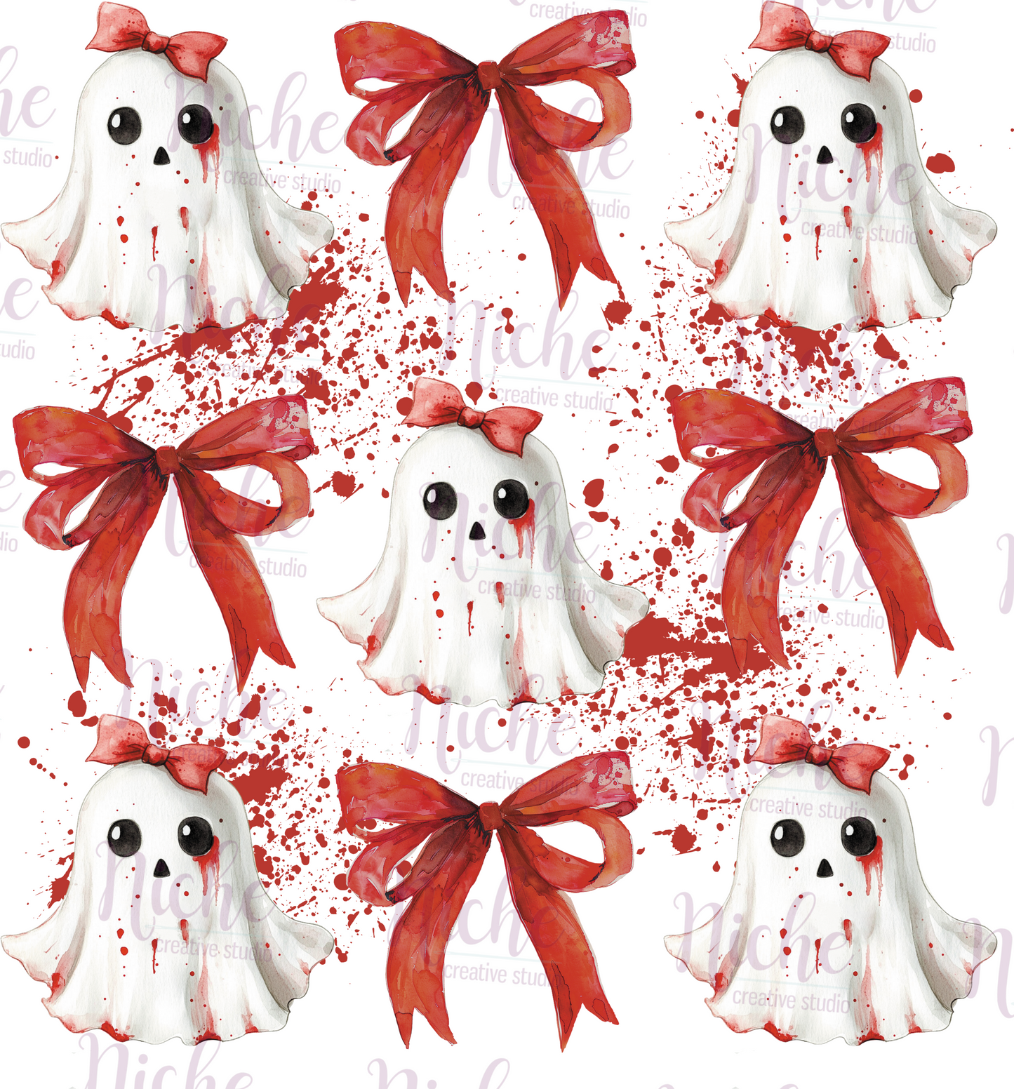 -HAL5311 Ghost Red Coquette Decal