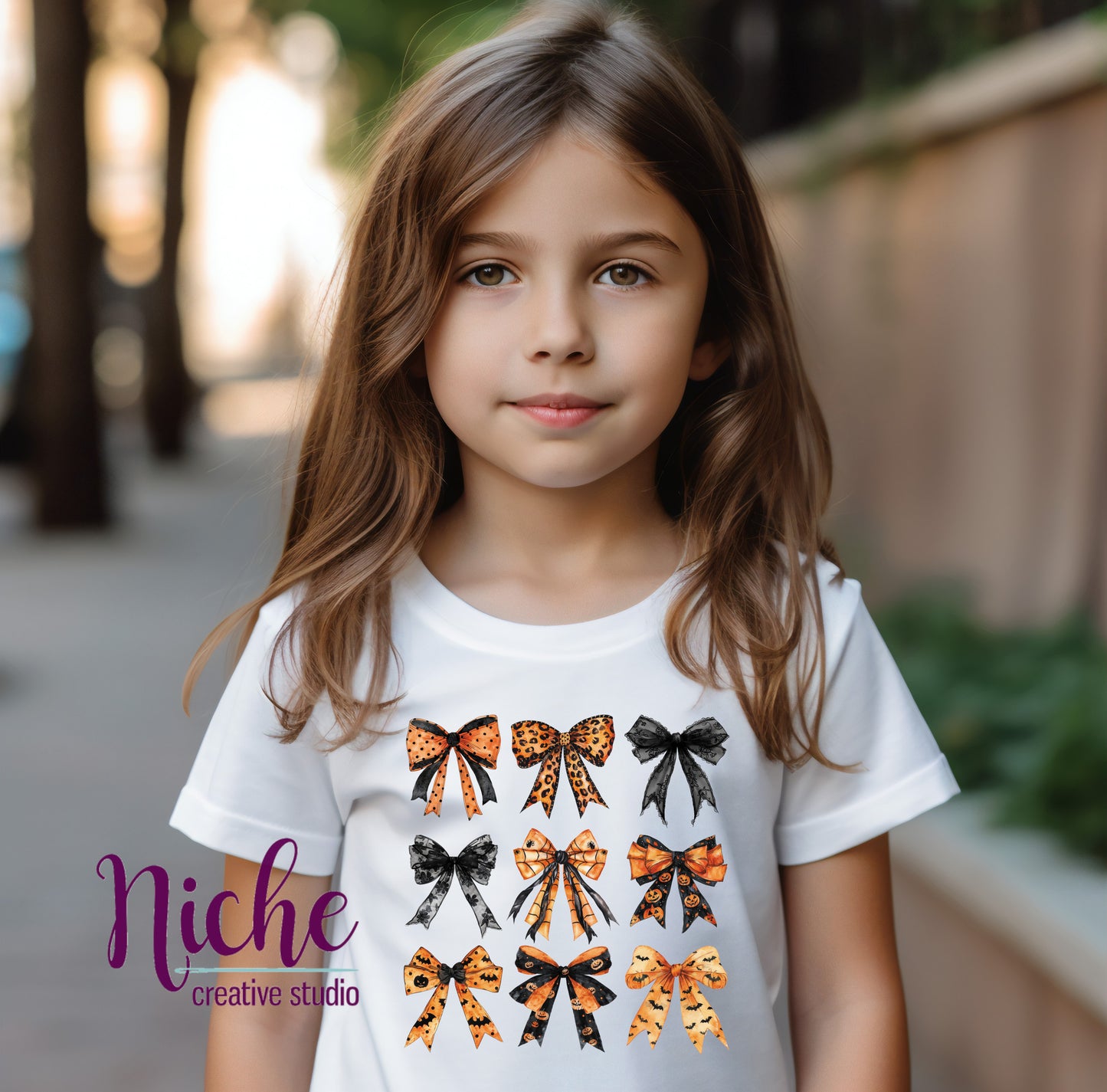 -HAL5343 Halloween Bow Coquette Decal