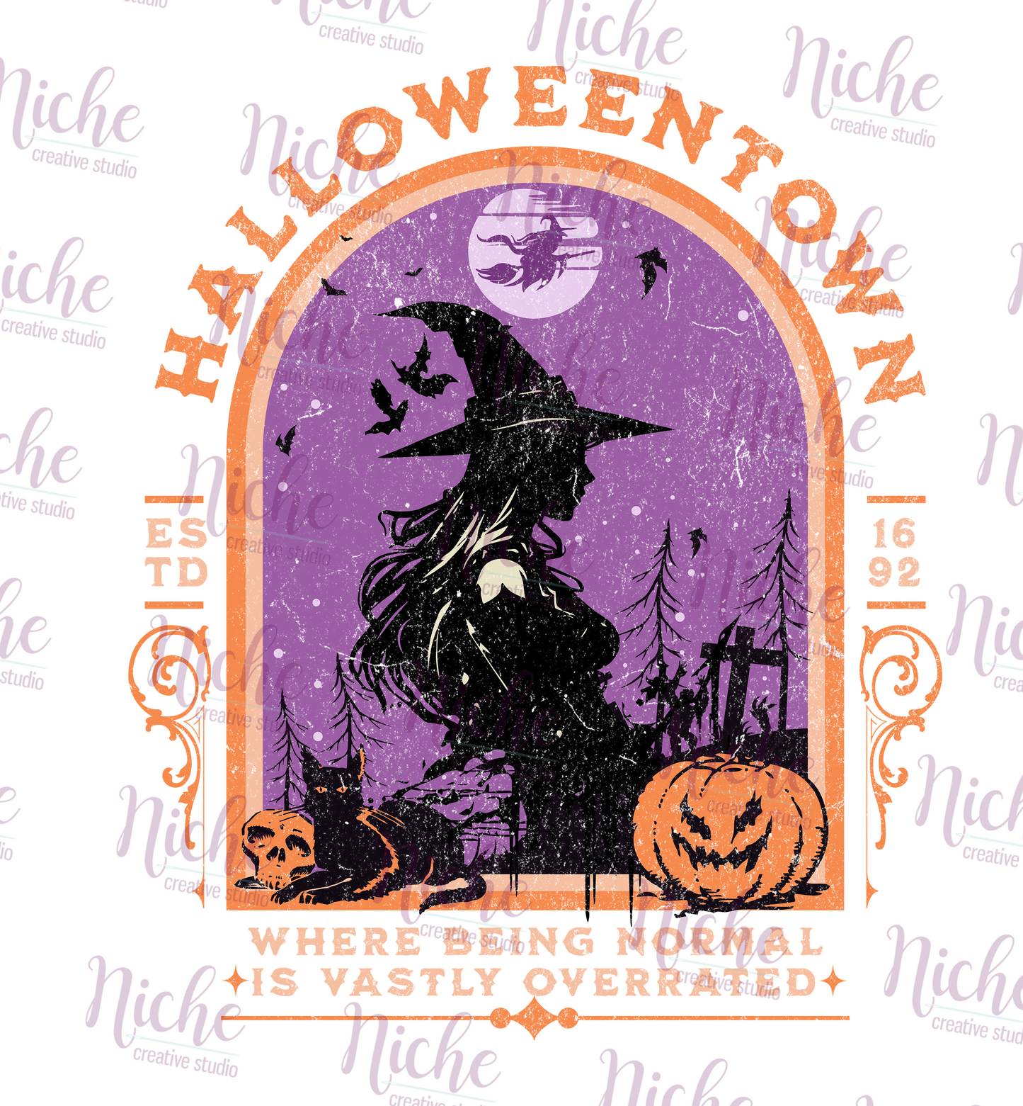 -HAL5344 Witch Halloweentown Decal