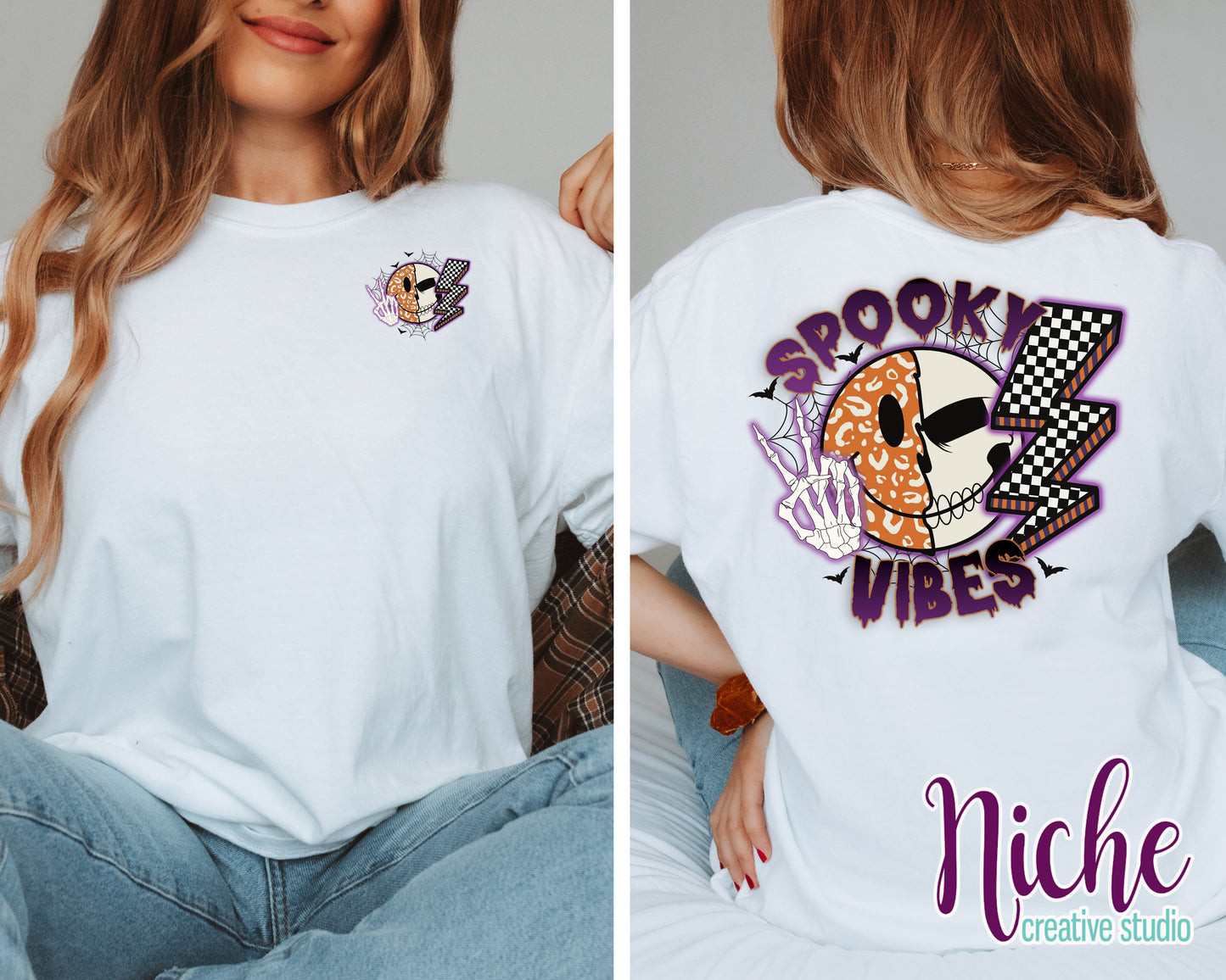 -HAL5365  **Combo** Halloween Smiley Decal