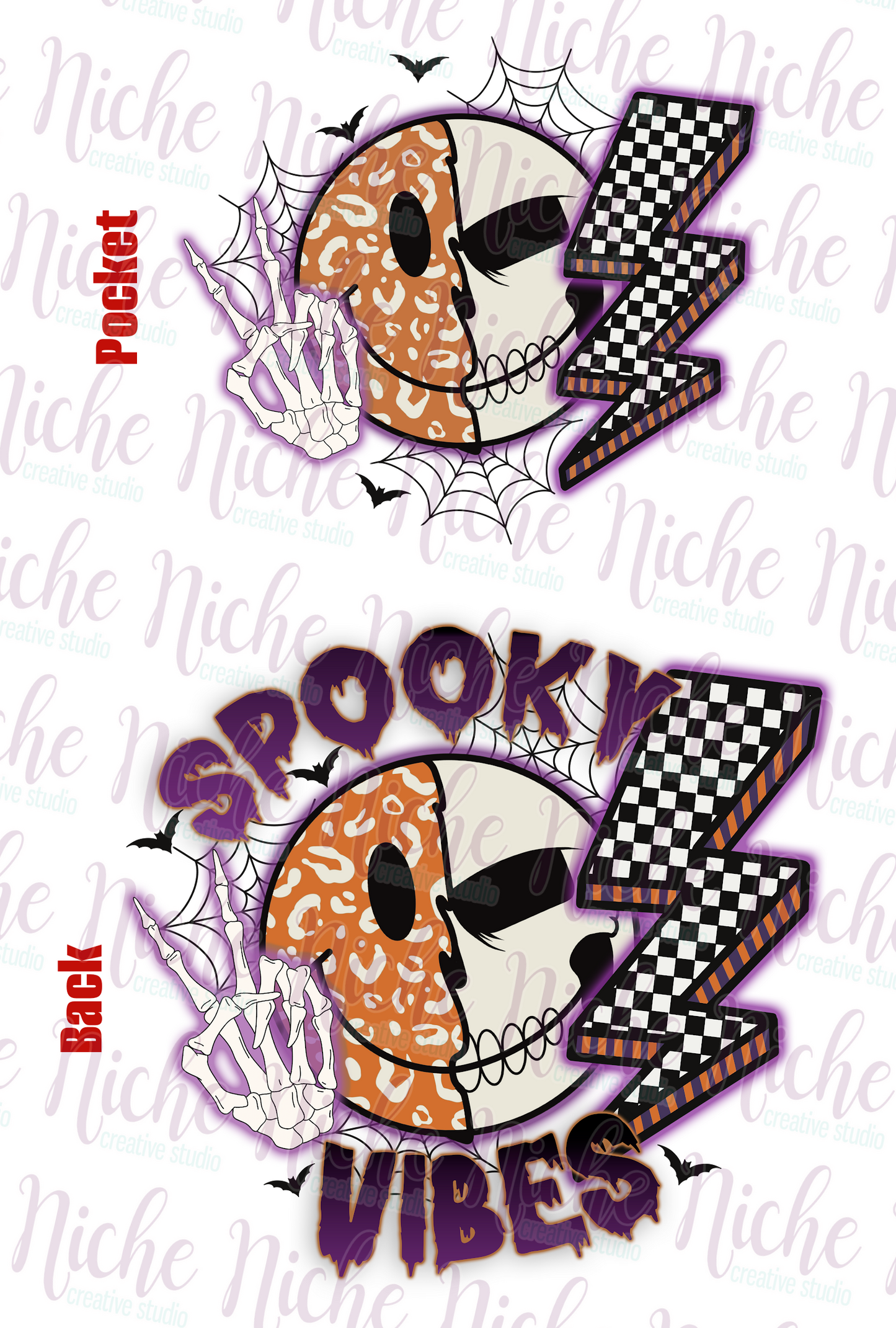 -HAL5365  **Combo** Halloween Smiley Decal