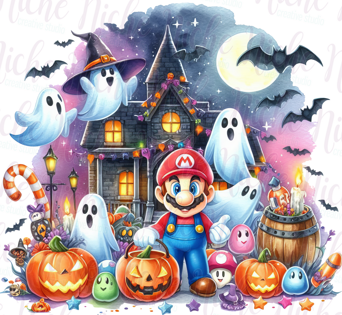 -HAL5466 Gamer Guy with Ghost Decal