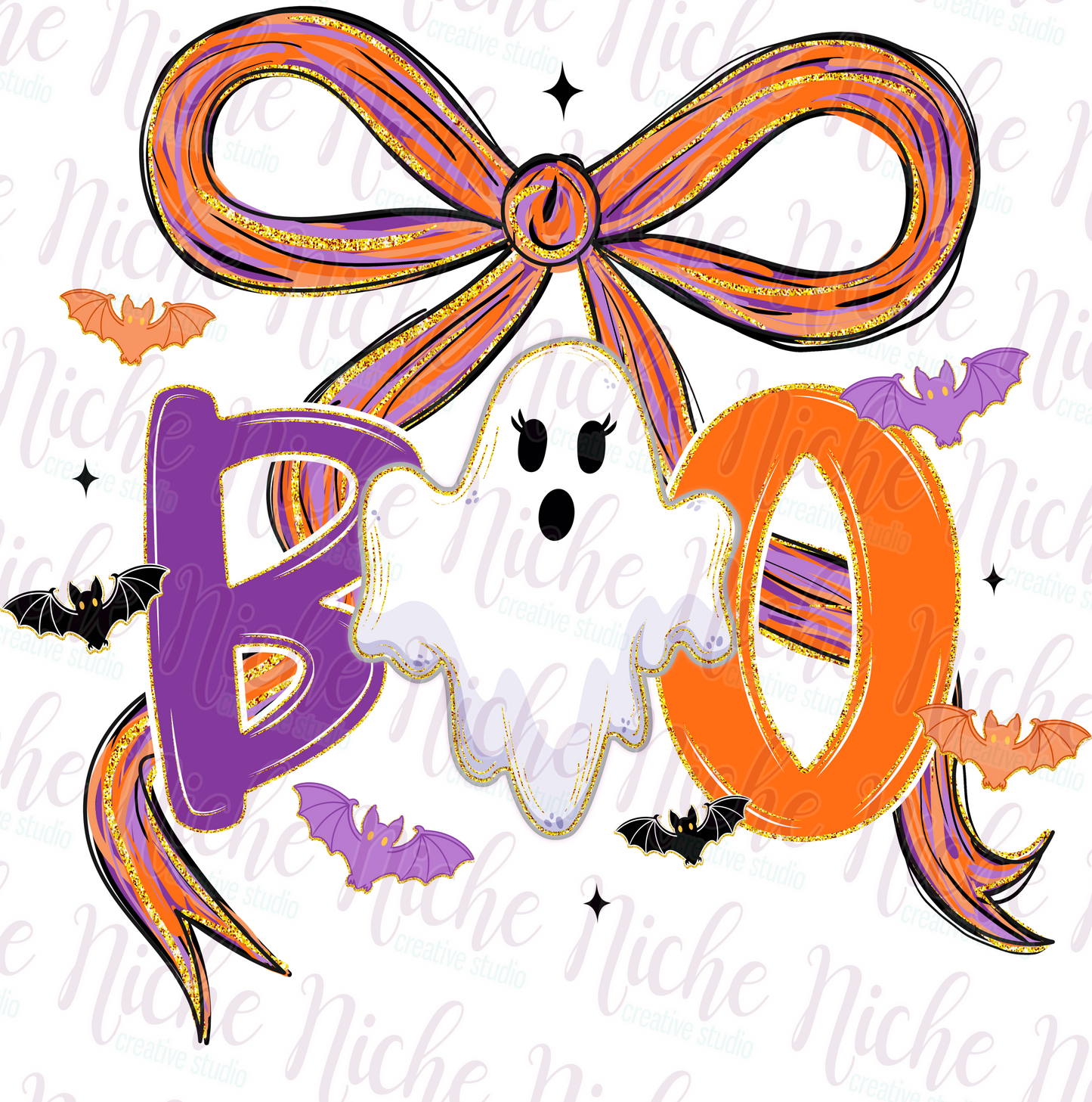 -HAL8308 Coquette Boo Decal