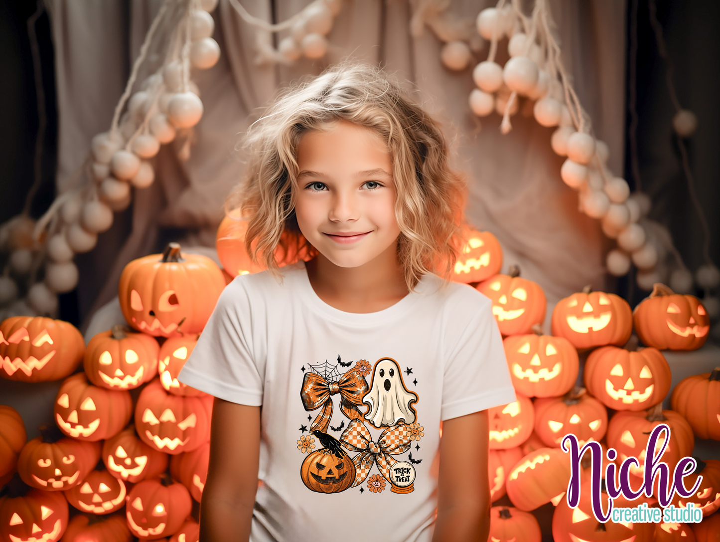 -HAL8316 Vintage Coquette Halloween Decal