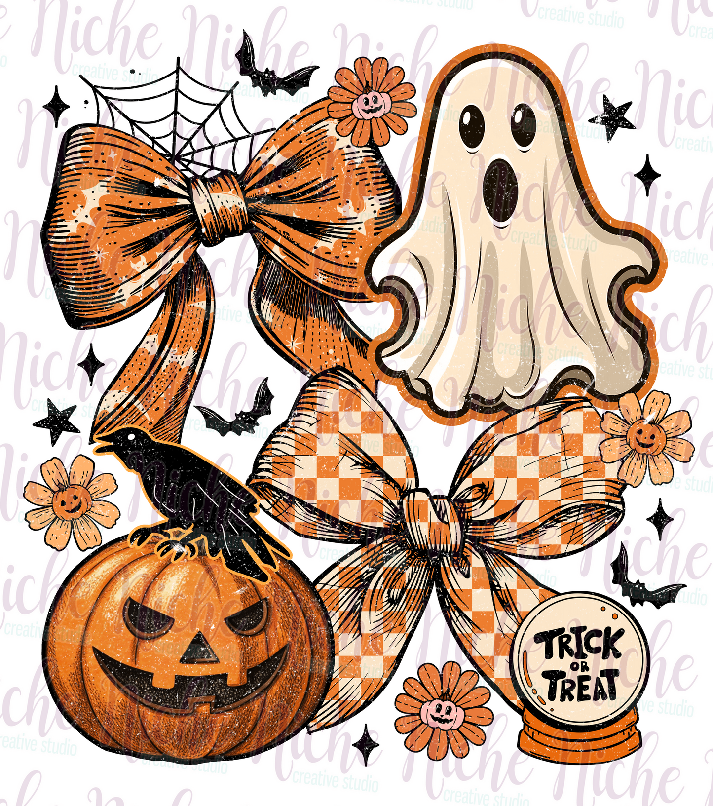 -HAL8316 Vintage Coquette Halloween Decal